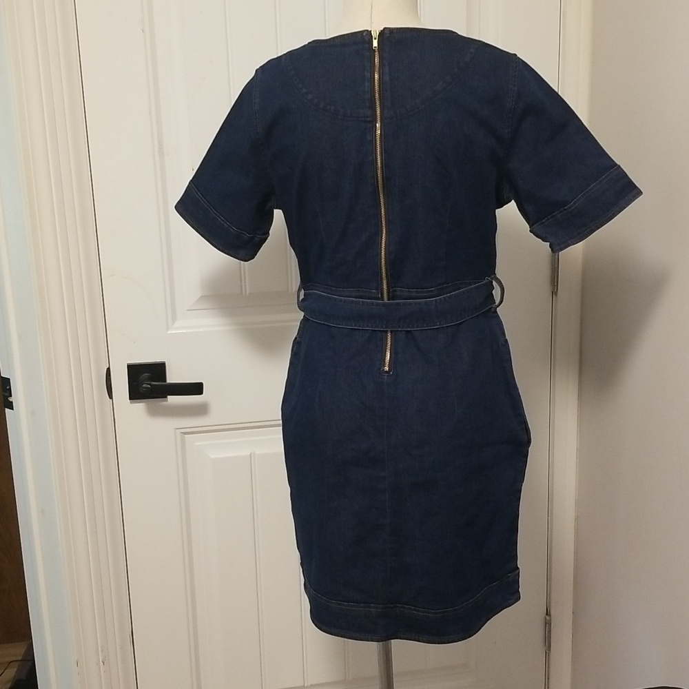 Christian Siriano Gloria Vanderbilt collab Denim Dress Womens Size 6 - Picture 7 of 7